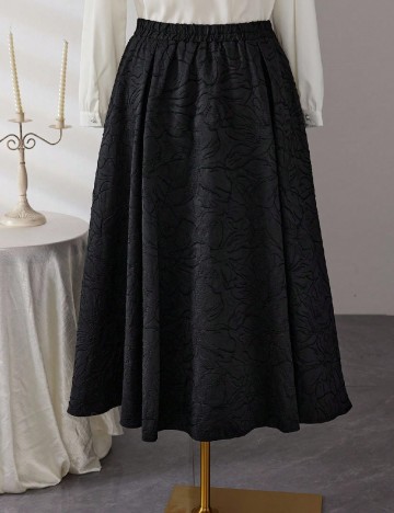 Fusta SHEIN CURVE, negru