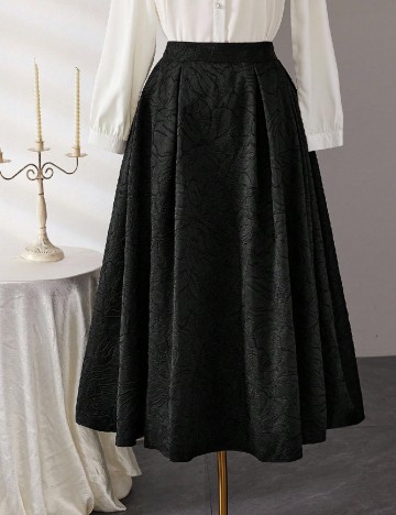 Fusta SHEIN CURVE, negru