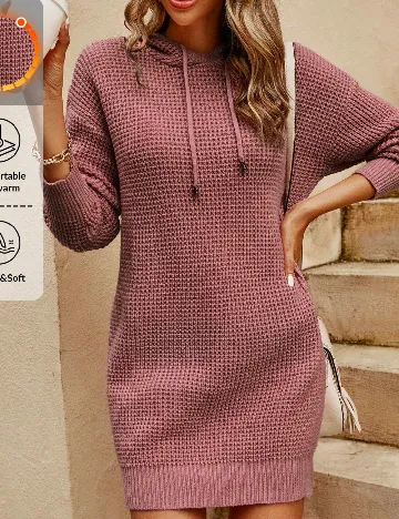 Rochie scurta SHEIN, roz pudra