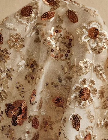 Rochie scurta Anewsta, crem