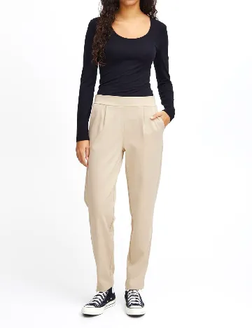 Pantaloni Ichi, ecru