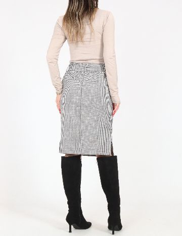 Fusta Kaffe, negru/alb