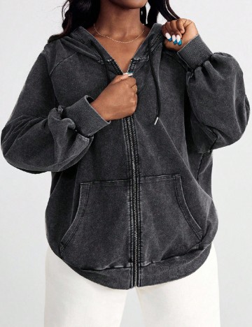 Hanorac SHEIN CURVE, gri