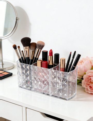 Organizator makeup SHEIN, transparent