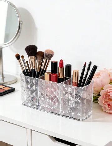 Organizator makeup SHEIN, transparent