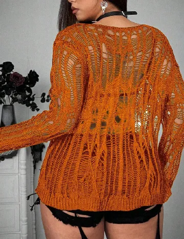 Bluza SHEIN CURVE, portocaliu