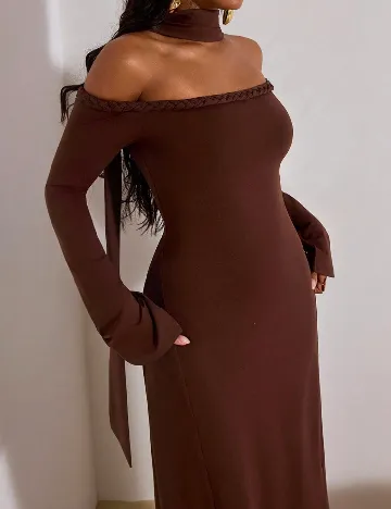 Rochie lunga SHEIN, maro