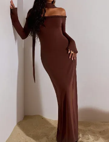 Rochie lunga SHEIN, maro