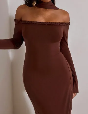 Rochie lunga SHEIN, maro