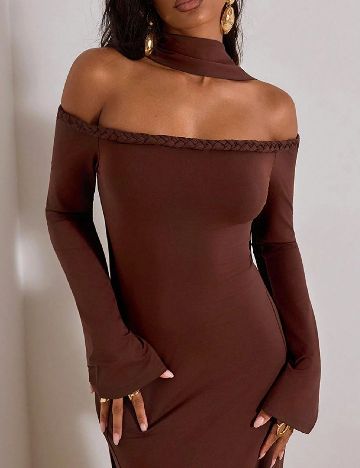 Rochie lunga SHEIN, maro