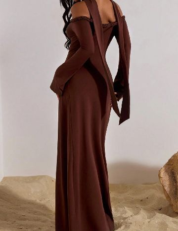 Rochie lunga SHEIN, maro