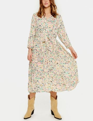 Rochie medie Saint Tropez, crem