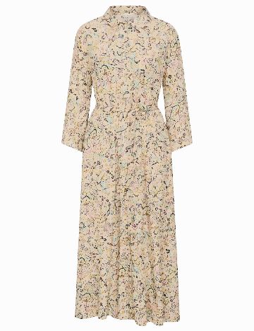 Rochie medie Saint Tropez, crem