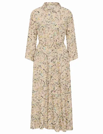 Rochie medie Saint Tropez, crem