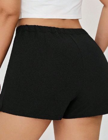 Fusta pantalon SHEIN CURVE, negru