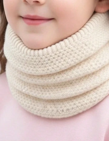 Fular Circular Shein Kids, crem