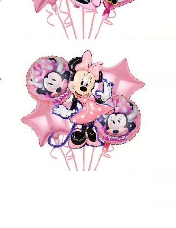 Set baloane folie 5 bucati SHEIN, roz