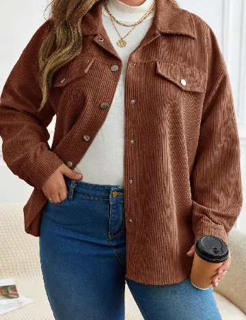 Camasa SHEIN CURVE, maro