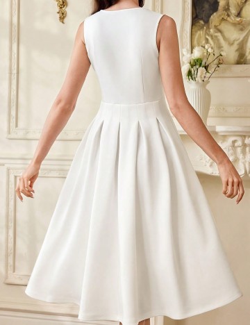 Rochie medie SHEIN, alb