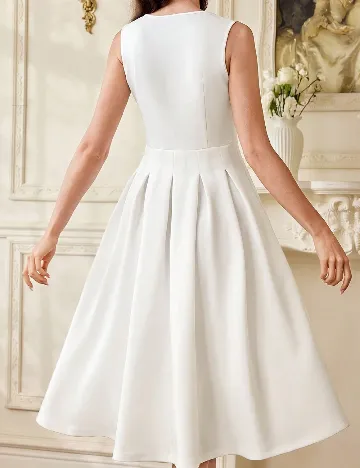 Rochie medie SHEIN, alb