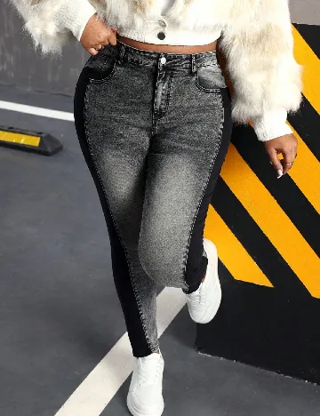 Blugi SHEIN CURVE, gri