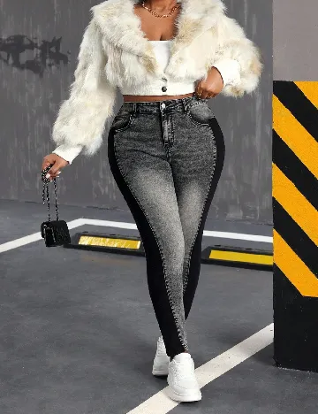 Blugi SHEIN CURVE, gri