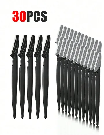 Set lame de ras, 30 bucati SHEIN, negru