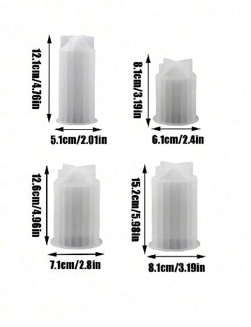 Forma din silicon 4 bucati SHEIN, alb