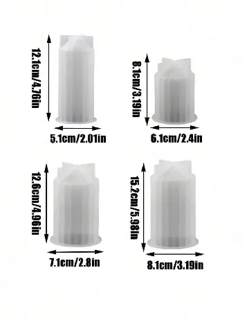 Forma din silicon 4 bucati SHEIN, alb