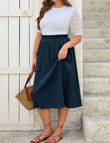 Fusta SHEIN, albastru