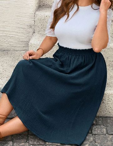 Fusta SHEIN, albastru