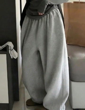 Pantaloni Shein Kids, gri