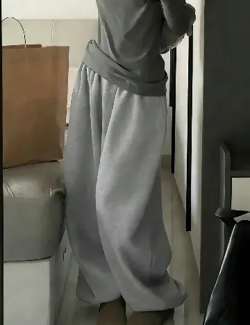 Pantaloni Shein Kids, gri