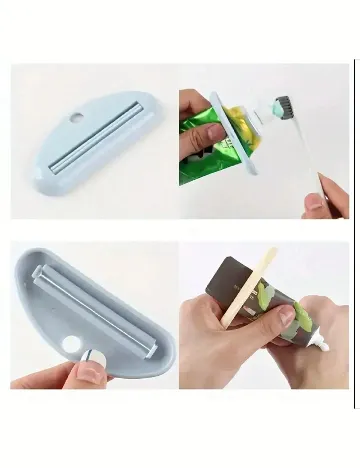 Set accesorii pasta de dinti 4 bucati SHEIN, mix culori