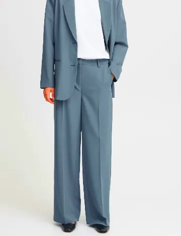 Pantaloni Ichi, albastru