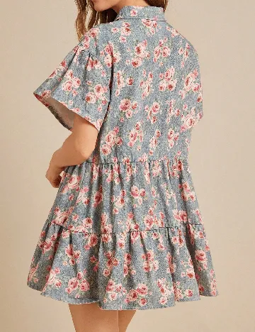 Rochie scurta SHEIN, floral print