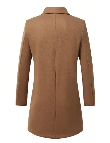 Palton SHEIN Plus Size Men, maro