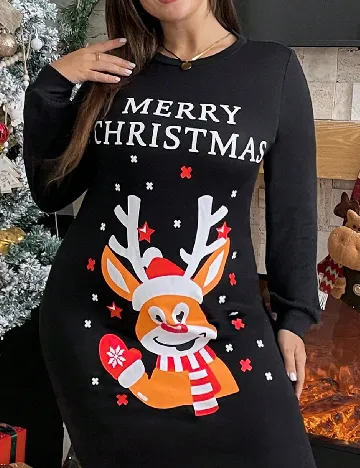 Rochie scurta SHEIN CURVE, negru