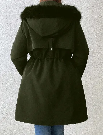 Geaca SHEIN CURVE, verde