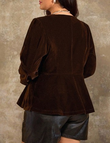 Sacou SHEIN CURVE, maro