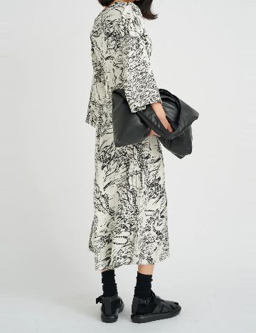 Rochie medie InWear, alb/negru