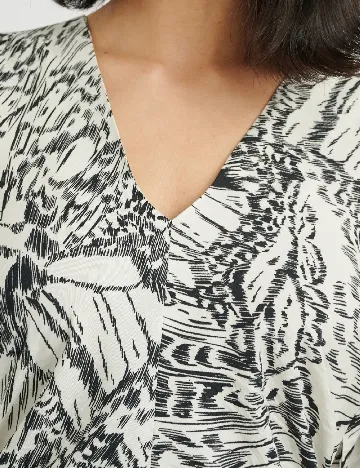 Rochie medie InWear, alb/negru