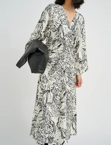 Rochie medie InWear, alb/negru