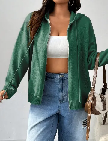 Hanorac SHEIN CURVE, verde