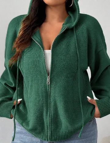 Hanorac SHEIN CURVE, verde