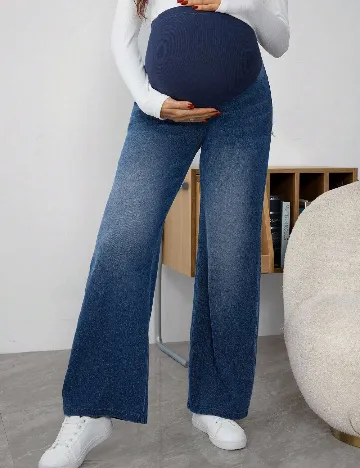 Pantaloni SHEIN Maternity, albastru