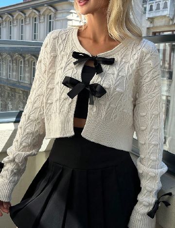 Cardigan SHEIN, ecru