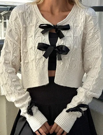 Cardigan SHEIN, ecru