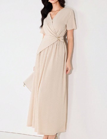 Rochie lunga SHEIN, crem