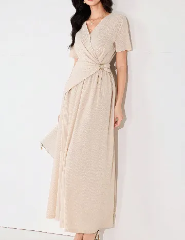 Rochie lunga SHEIN, crem